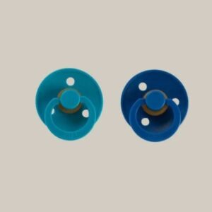 Kit 2 chupetas Bibs Colour - Dark teal/Midnight (0 a 6 meses)